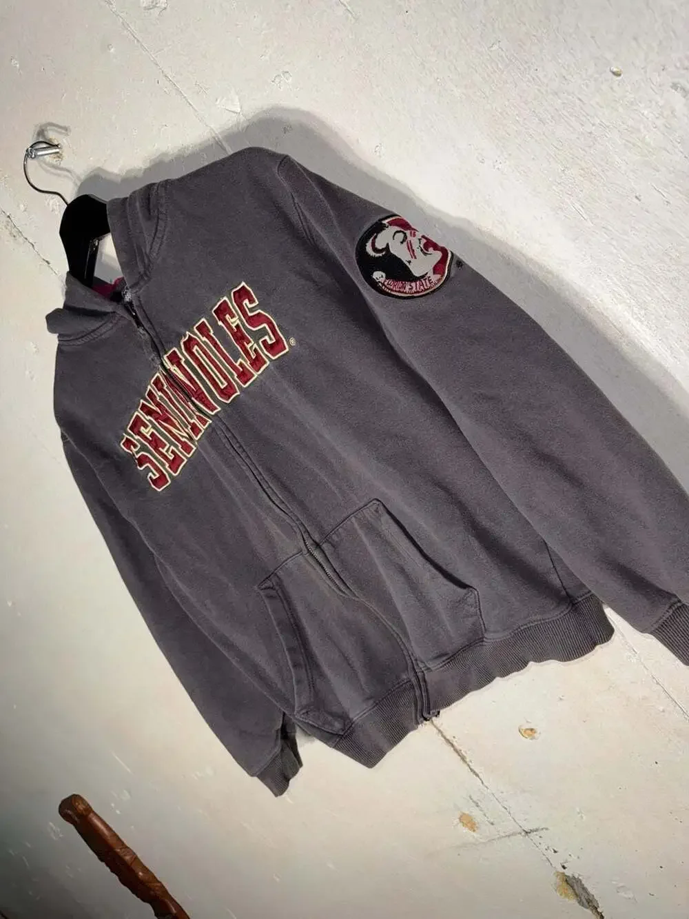 Vintage Florida State Seminoles Colosseum Youth Full-Zip Hoodie